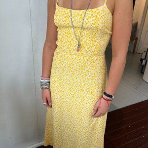 Jaibas Midi Dress Careyes Floral Marigold